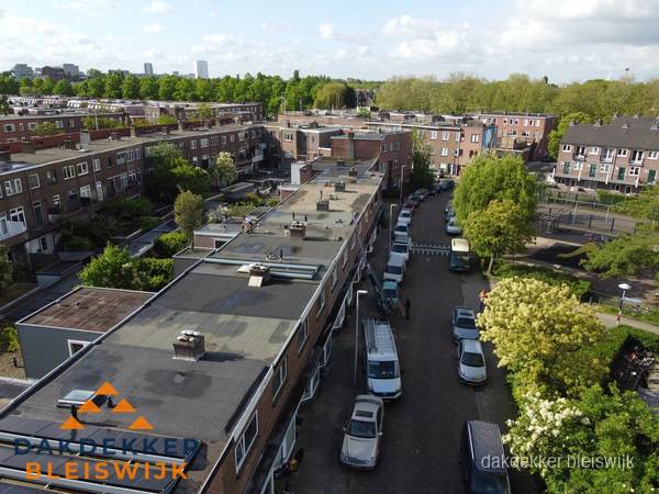 Luchtfoto dakinspectie woonwijk in Bleiswijk Luchtfoto dakinspectie woonwijk in Bleiswijk